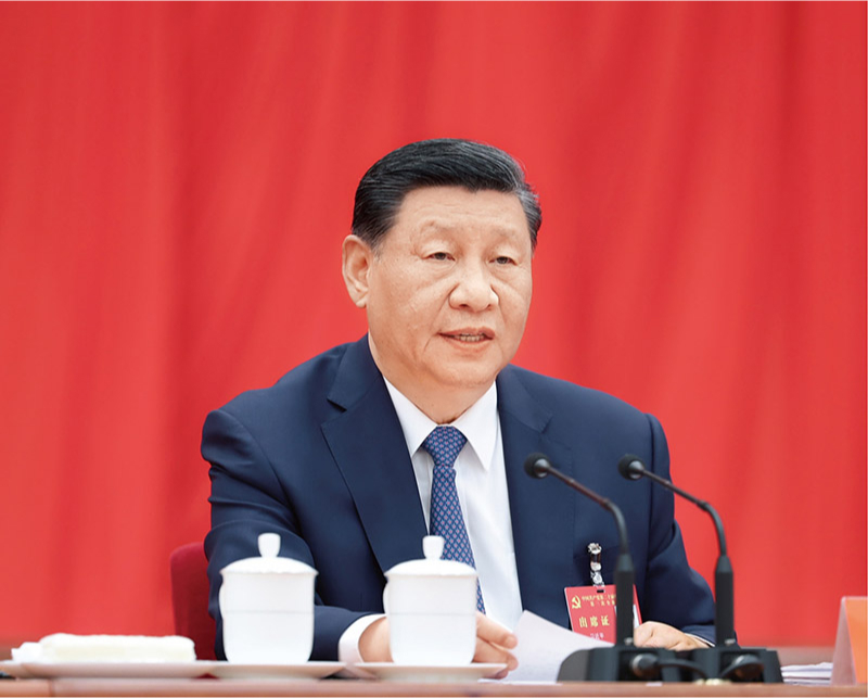 　　中國共產(chǎn)黨第二十屆中央委員會第三次全體會議，于2024年7月15日至18日在北京舉行。中央委員會總書記習(xí)近平作重要講話。 新華社記者 鞠鵬/攝